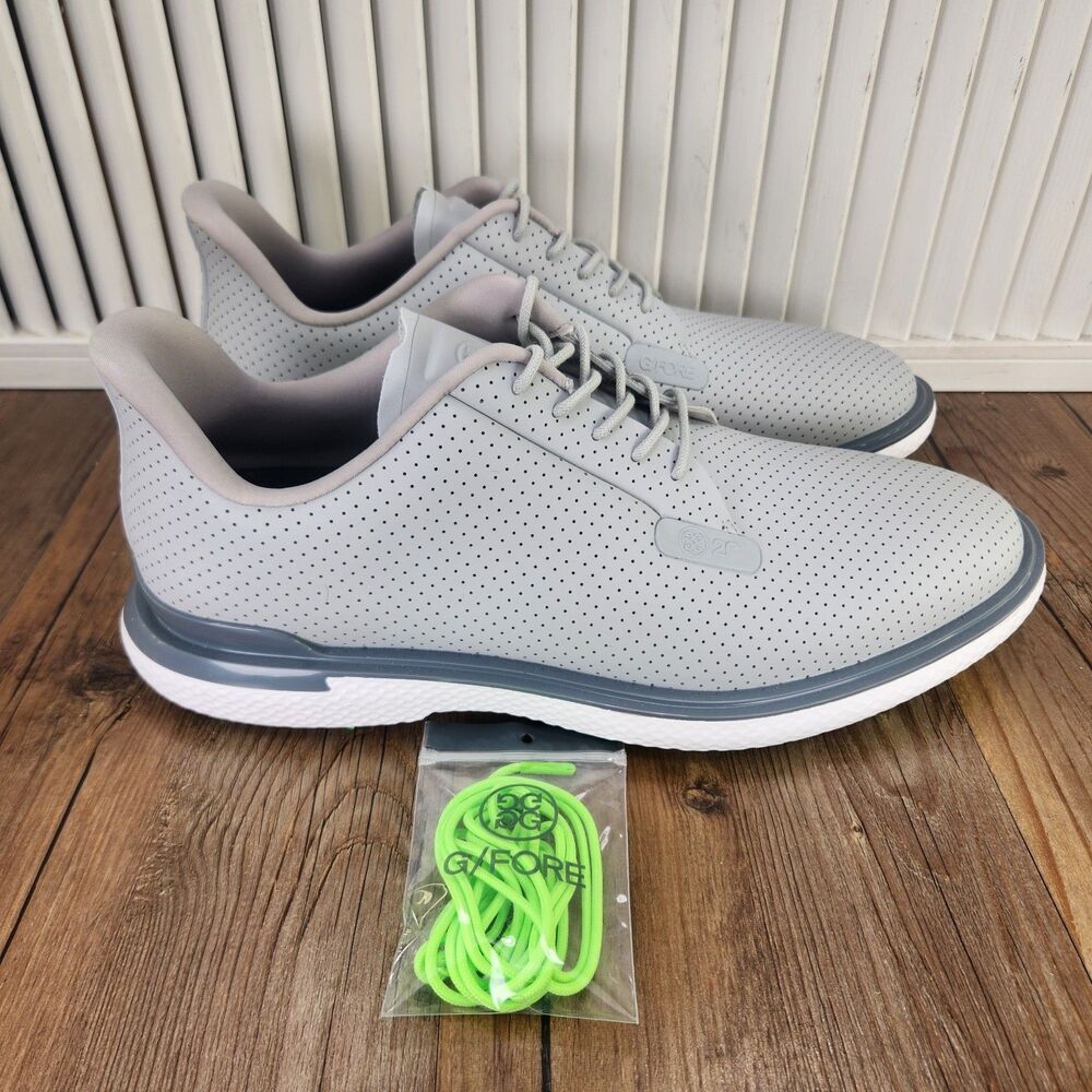G/Fore Gallivan2r G/Lock Perforated TPU Golf Shoes Mens 12.5 Gray Spiked Sneaker